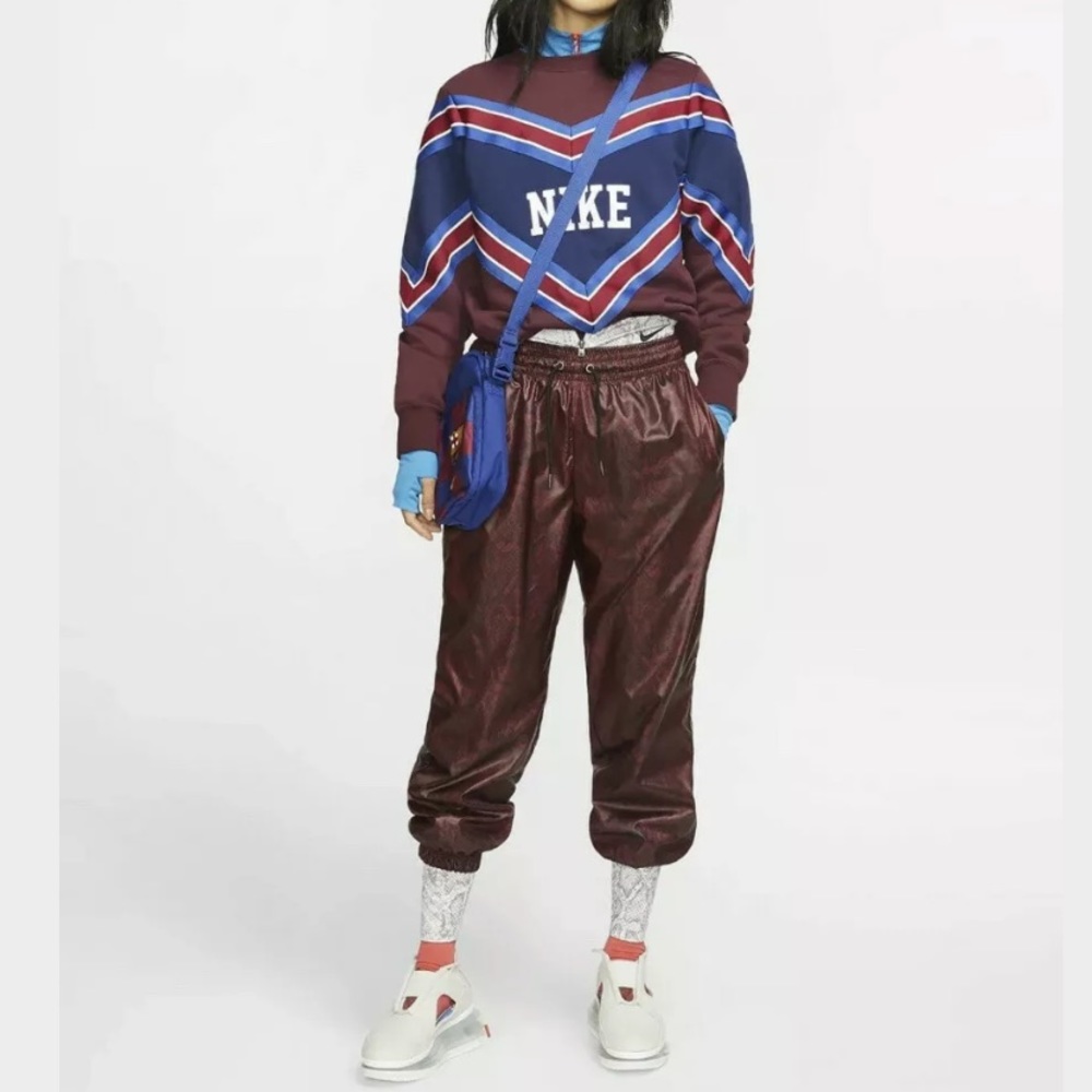 Nike Trouser Snake Pants Maroon/Black Small Dance